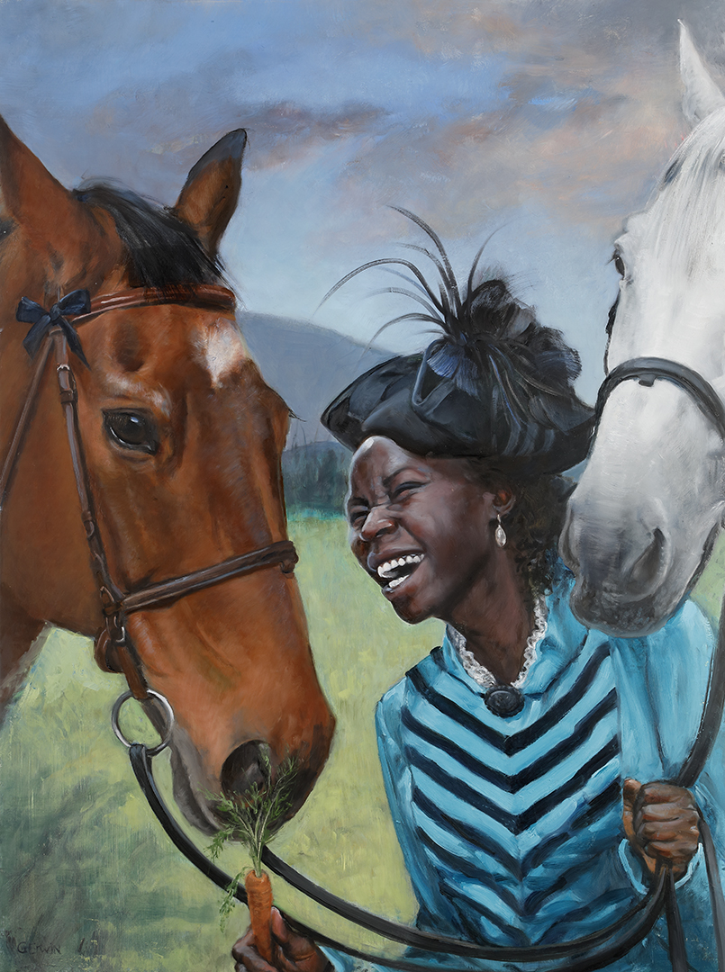 Gaela Erwin: Neema with Horses, Memorial Portrait